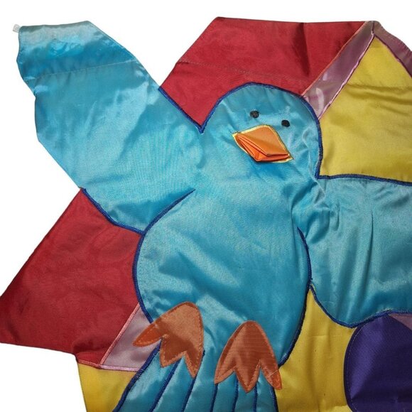 Garden Flag Bird House Welcome Vintage Large 36 Inch Spring Summer Grandma Core - Picture 2 of 11